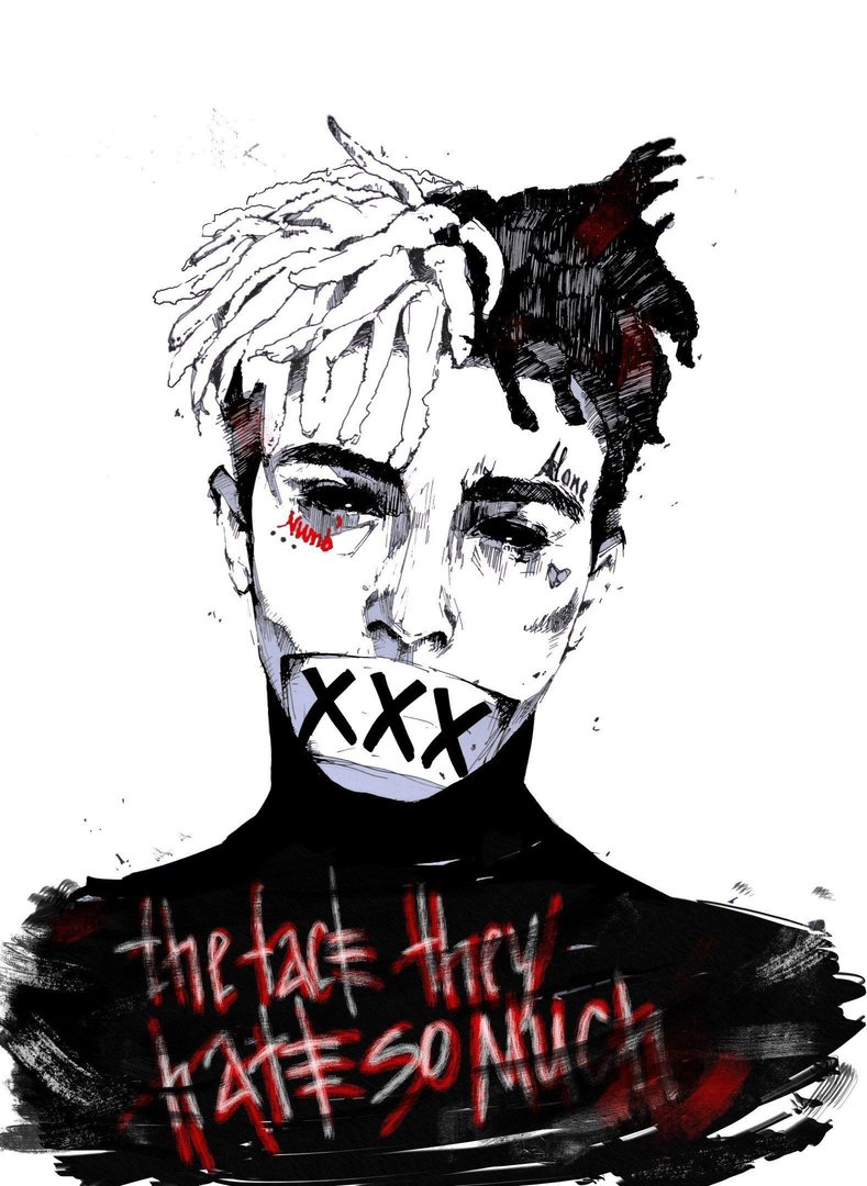 Rapper Xxxtentacion Cartoon pictures.jpg