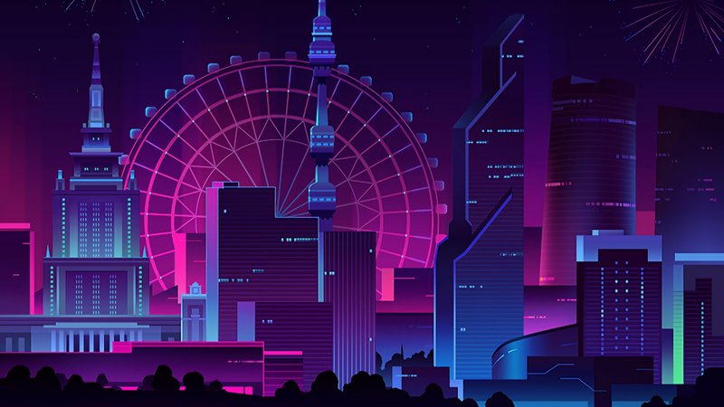 Neon Purple 4K