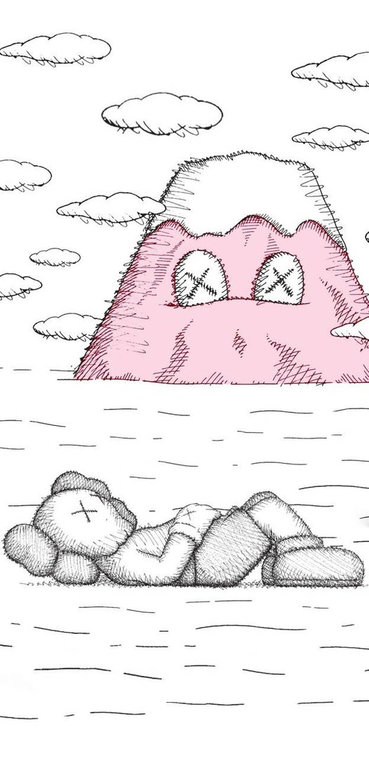 Kaws Pink wallpapers.jpg