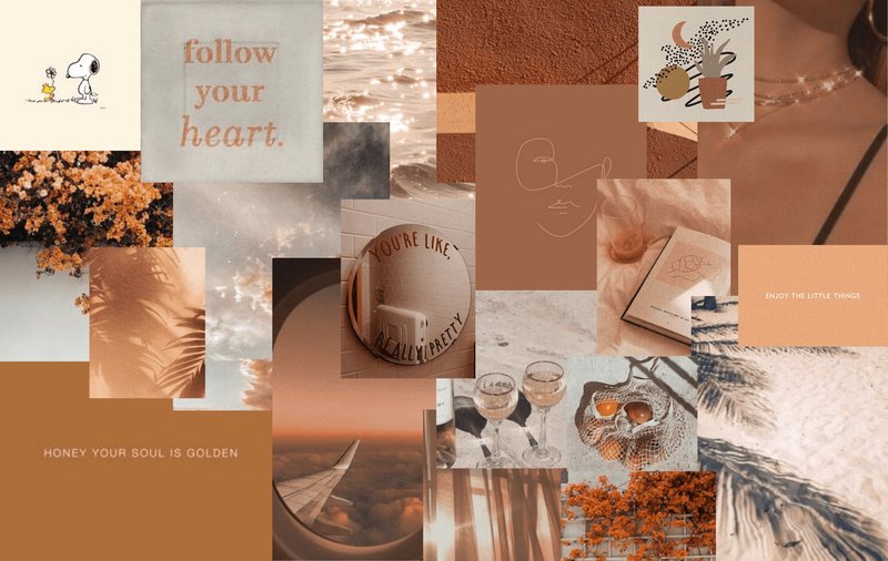 Brown Aesthetic Laptop