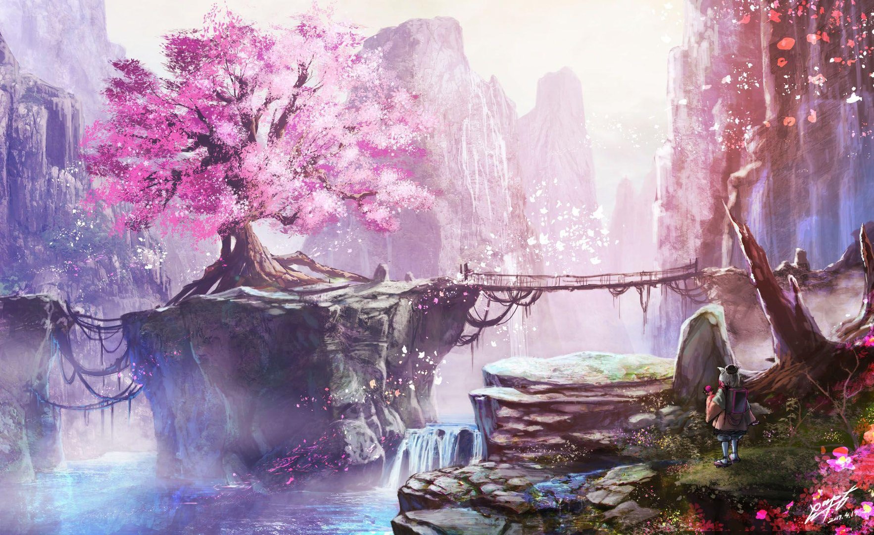 Anime Cherry Blossom 4K Images.jpg