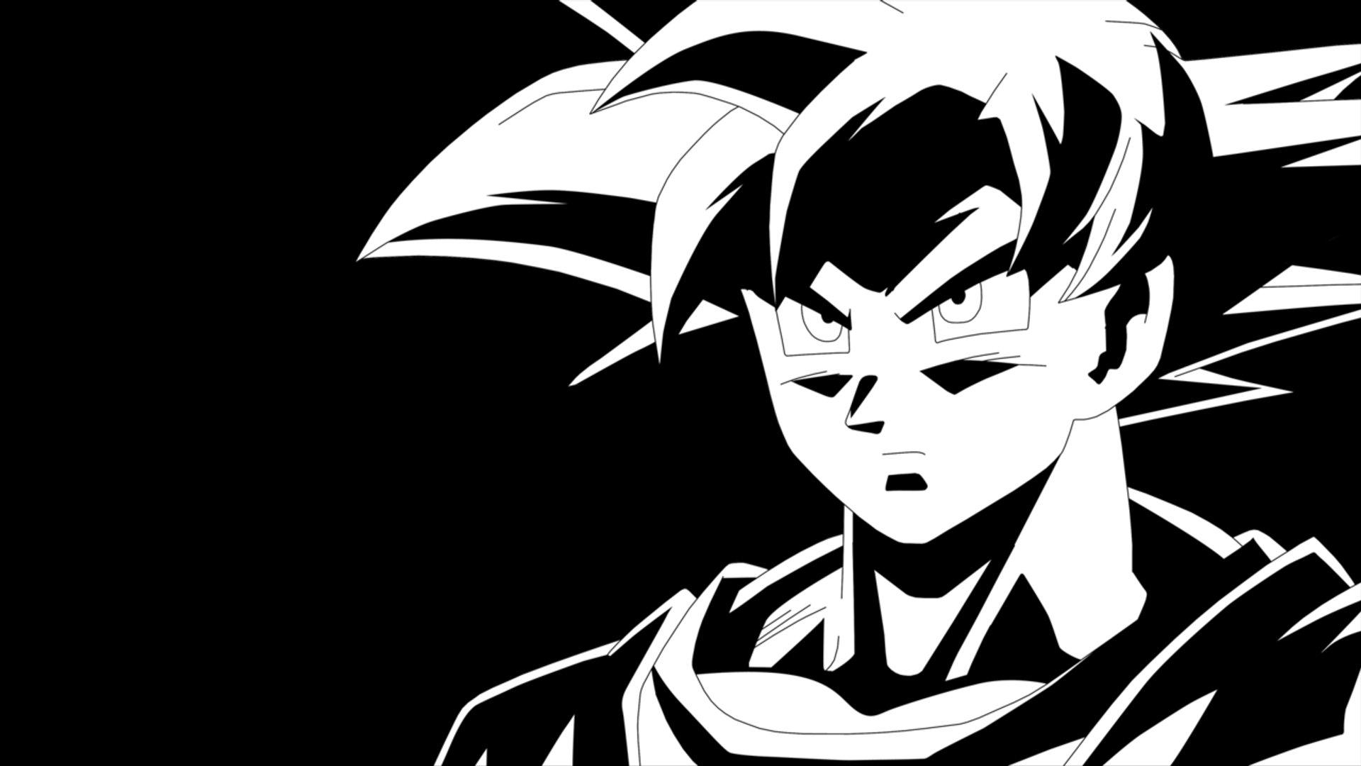 Goku Black and White Images.png