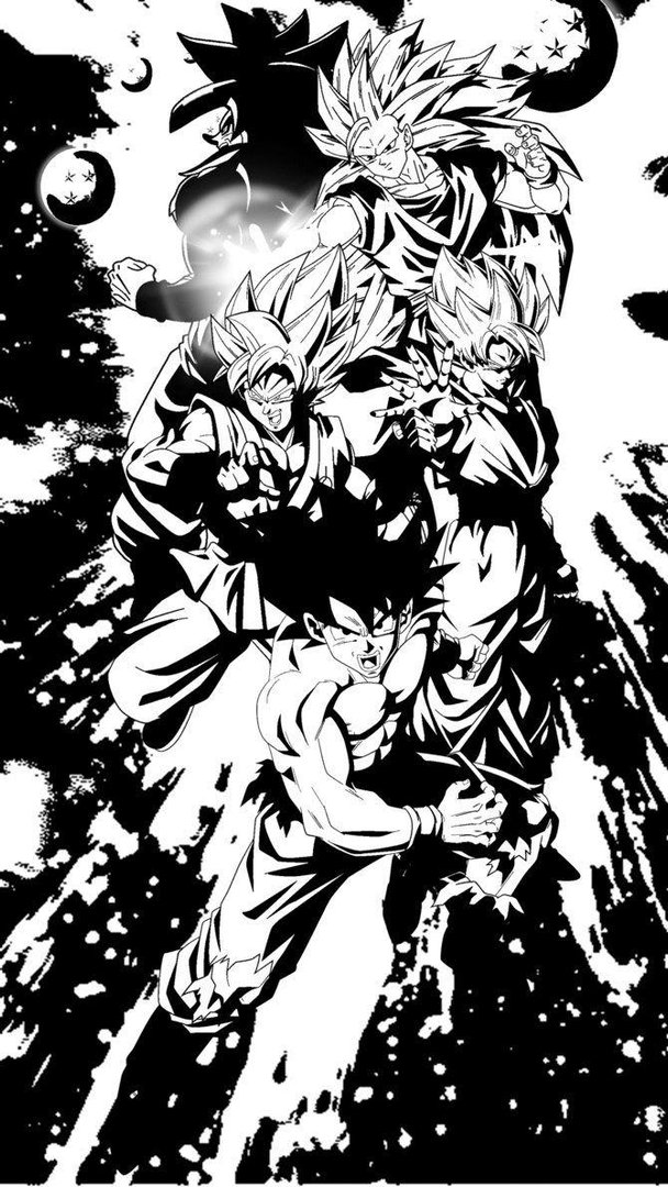 Goku Black and White Pictures.jpg