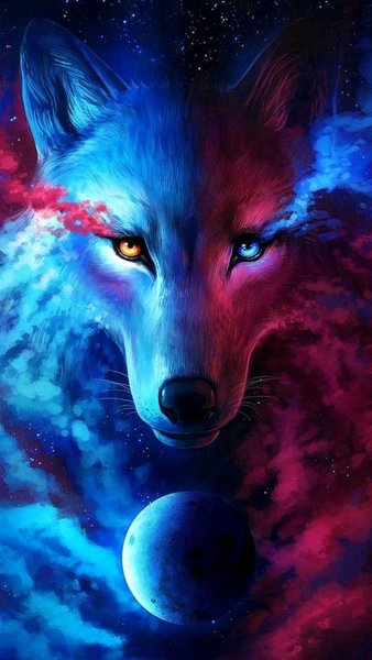 Cool Blue Wolf