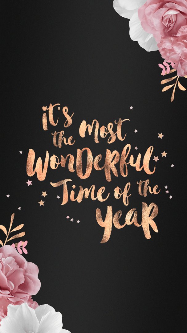Rose Gold Christmas Wallpapers.png