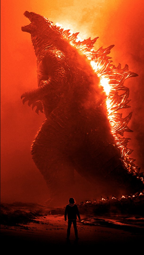 Cool Godzilla 4K HD Background.png