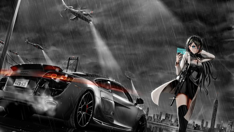 4K Anime Car
