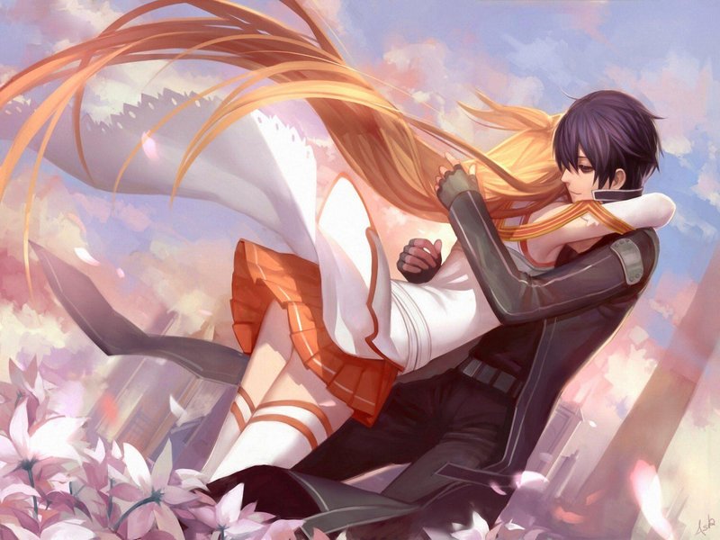 Anime Couple Hug