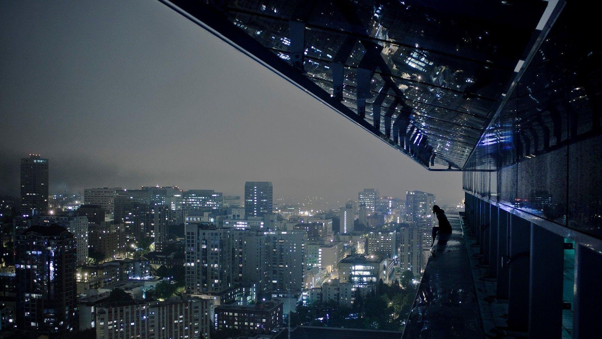 Rainy City at Night Wallpapers.jpg